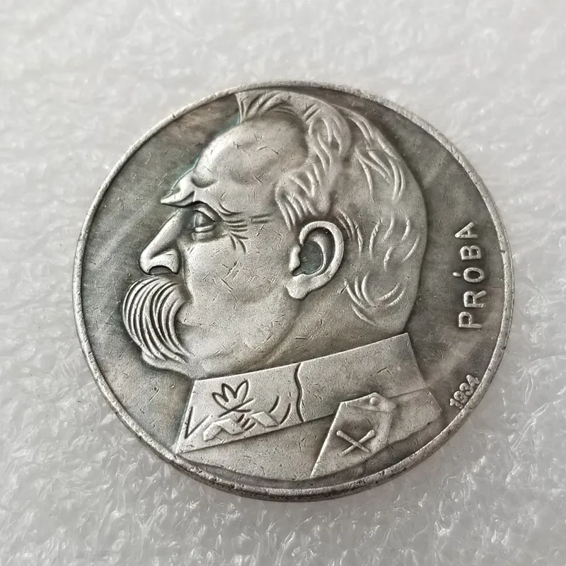 

Немецкая игра 1934, Золотая и серебряная искусственная монета, украшение для дома, волшебная монета, вызов на удачу, рождественские подарки #654