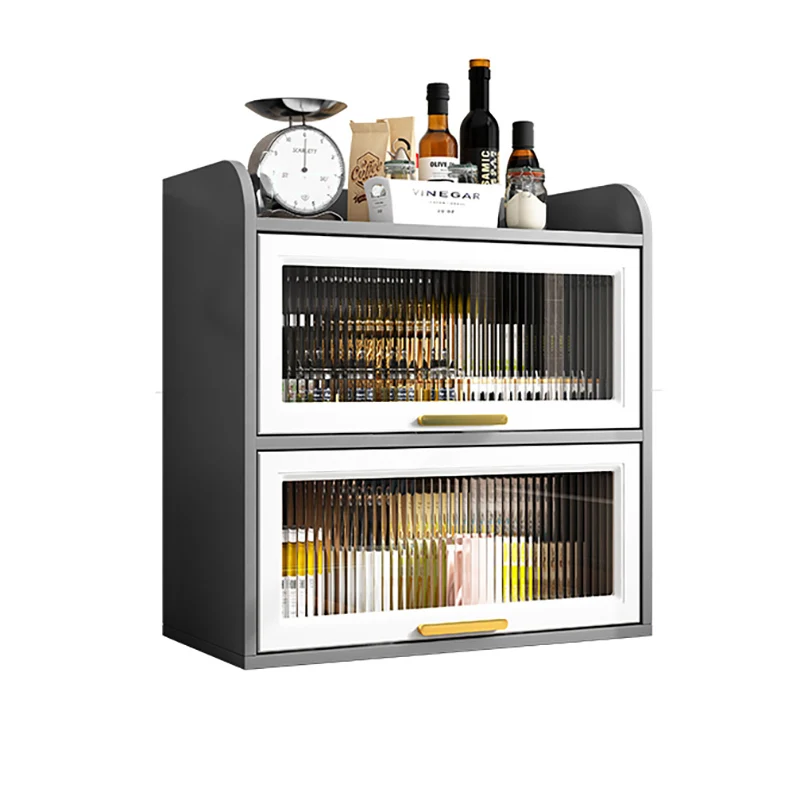 Буфетный шкаф кухонный шкафчик современные полки буфет витрина