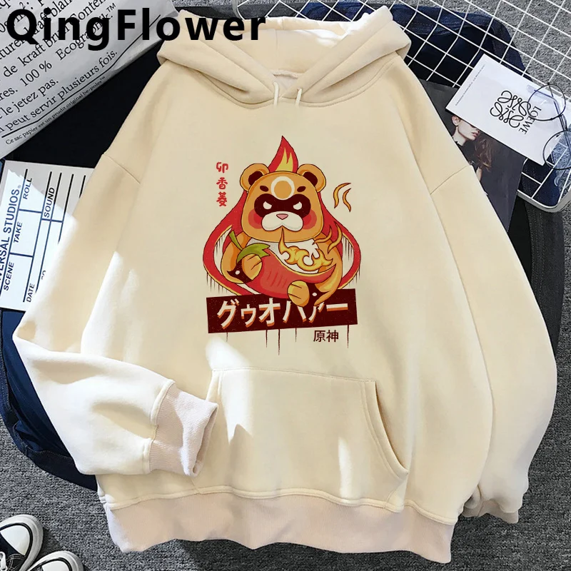 

Game Genshin Impact Hu Tao Xiao Kaedehara Kazuha hoodies men hip hop grunge Korea Ulzzang male sweatshirts hoody Oversized