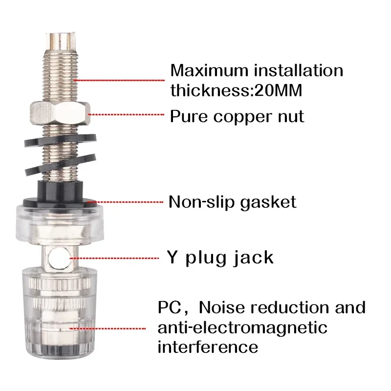 4 шт. кристально прозрачный свободный сварочный длинный соединительный пост