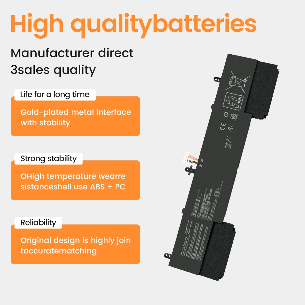 C42N1839 Аккумулятор для ноутбука Asus ZenBook 15 UX533FAC-A8097T UX533FTC UX534FAC UX534FTC UX563FD-A1015T 0B200-0347000 4 V