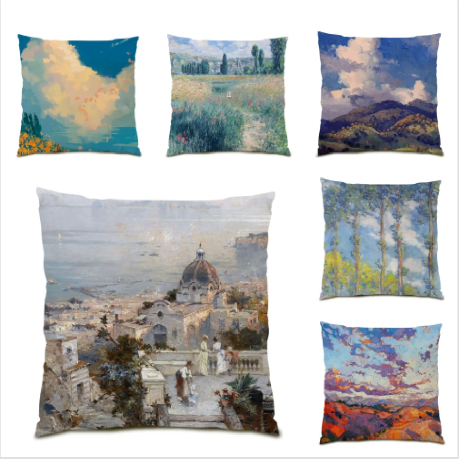 

Linen Fabric Pillow Covers Decorative Cushion Nordic Stylish Living Room Decoration Home Cushions Cover 45x45 Pillowcase E0007