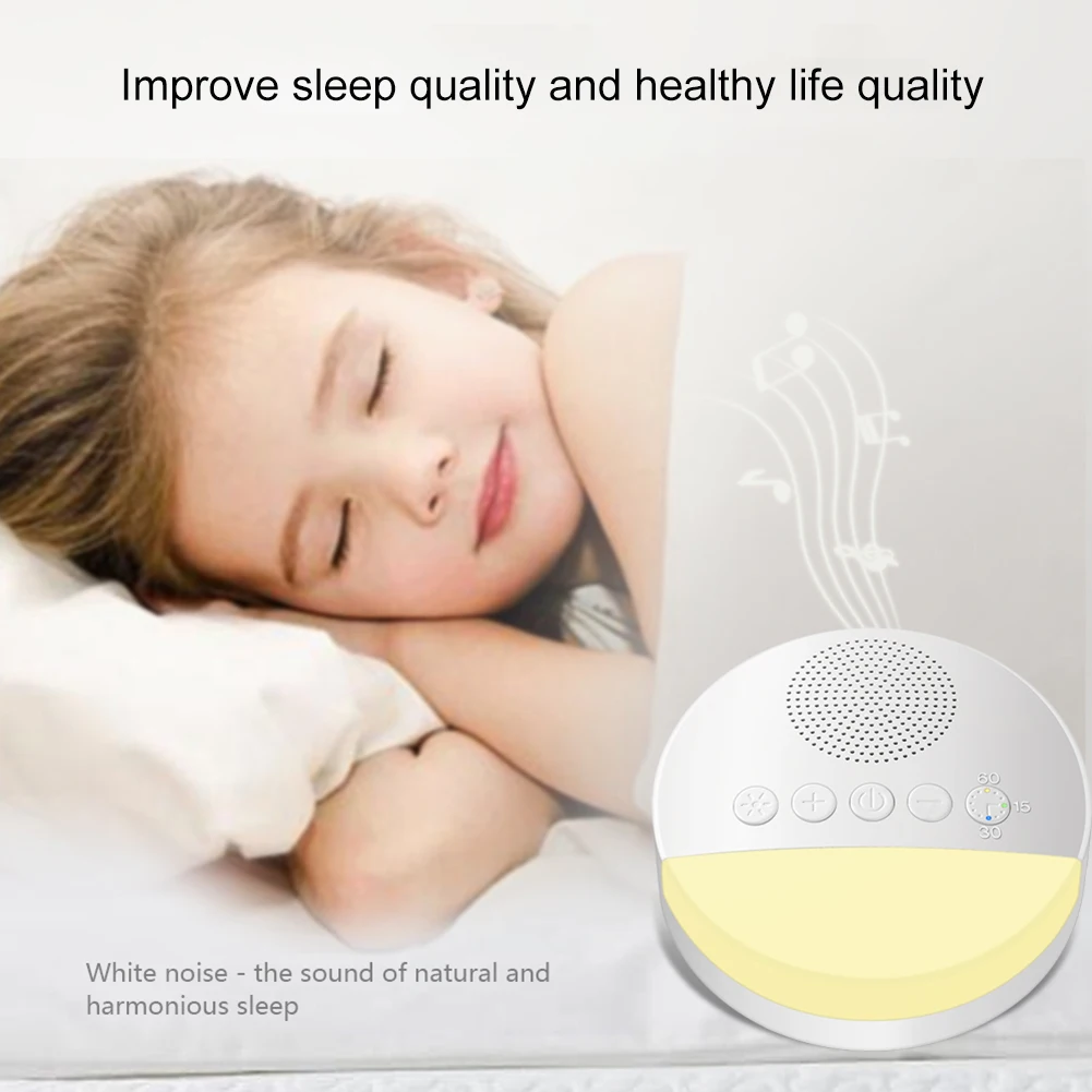 

Plastic Sleepping Equipment with Night Light Music Baby Assisted Sleep Helper Relaxing Sleep Therapy Save Energy Baby Care Tools