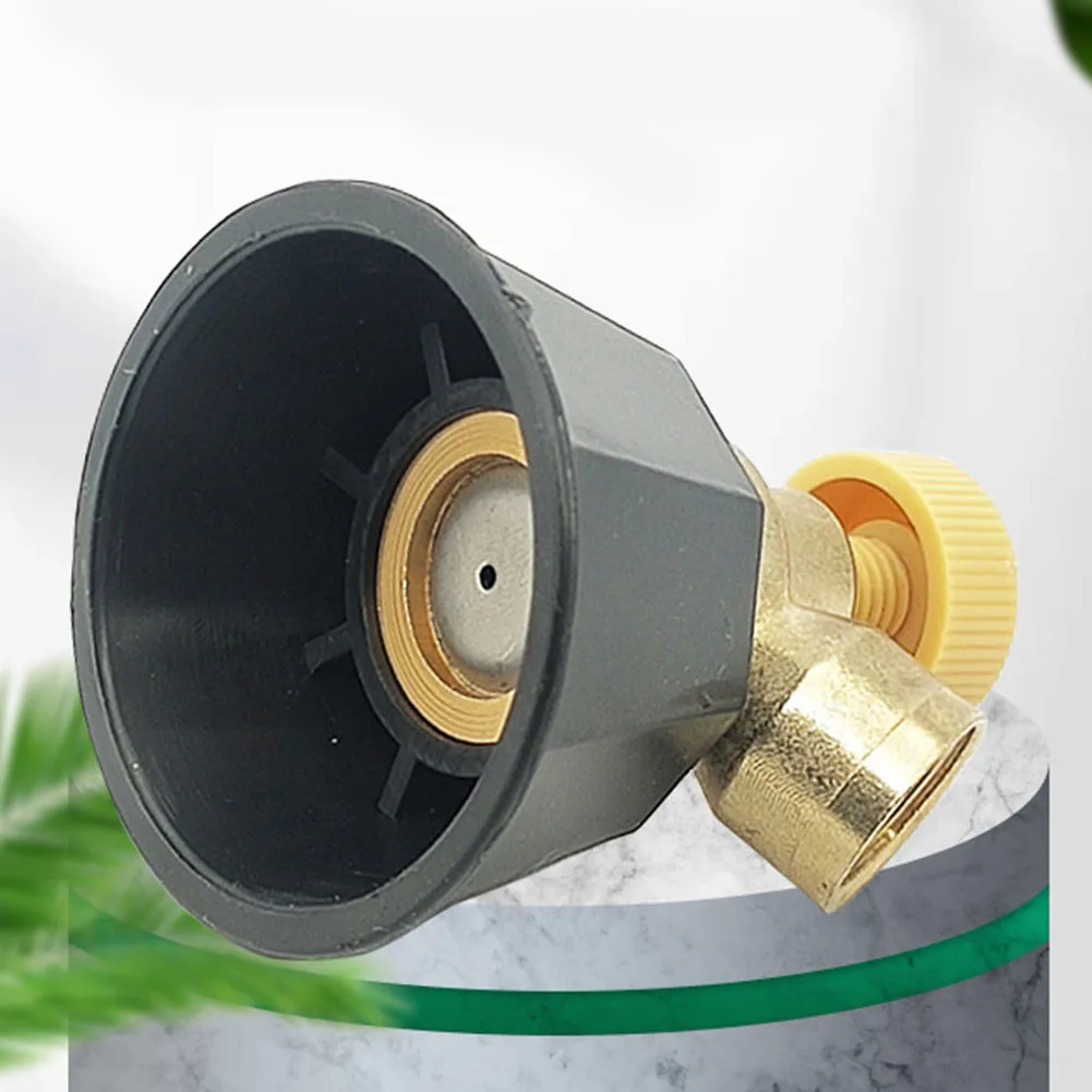 

1pc Agricultural Atomization Adjustable Nozzle Plastic Alloy Cyclone Nozzle Sprinkler Head 5.1x4.6cm Garden Watering Tool