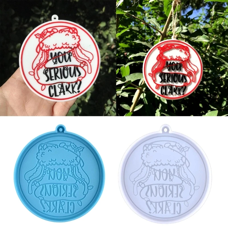 

R3MC DIY рождественская шляпа круглый список брелок силиконовая форма «сделай сам» украшения подвеска ювелирные изделия Ремесло форма для под...