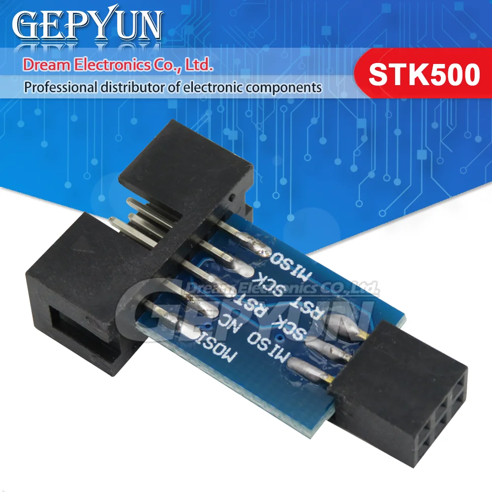 10 шт. STK500 10-контактный 6-контактный Адаптер платы AVRISP MKII USBASP STK500 GEPYUN
