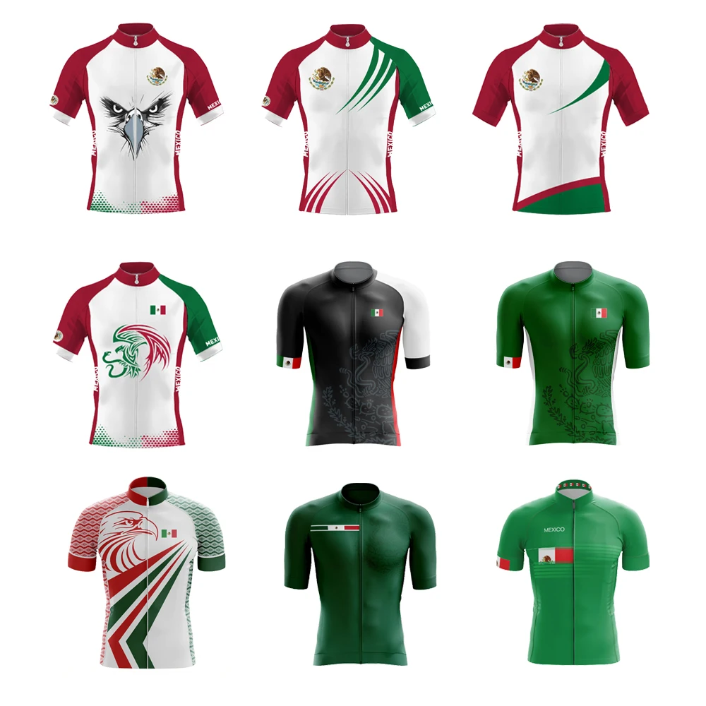 Популярный Ретро мексиканский Мужской комплект из Джерси с коротким рукавом для