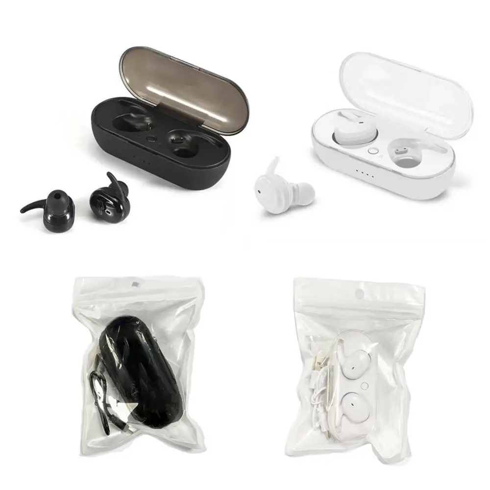 

Mini Stereo Sound Earbuds Noise Reduction Battery Display Waterproof Headset With Mic With Charging Box High Quality Headset