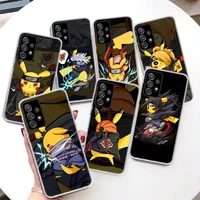 naruto pokemon pikachu coque phone case for samsung galaxy a52 a53 a12 a22 a32 a42 a72 4g a73 a33 a23 a13 5g a02s a03s soft cove