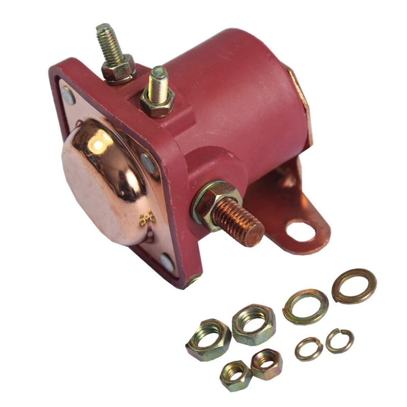 New Red Solenoid Relay 12V Heavy Duty For Ford Starter 1965 - 1986 E6ef 11001 Aa Sr550x Car Truck SW3 SNL135