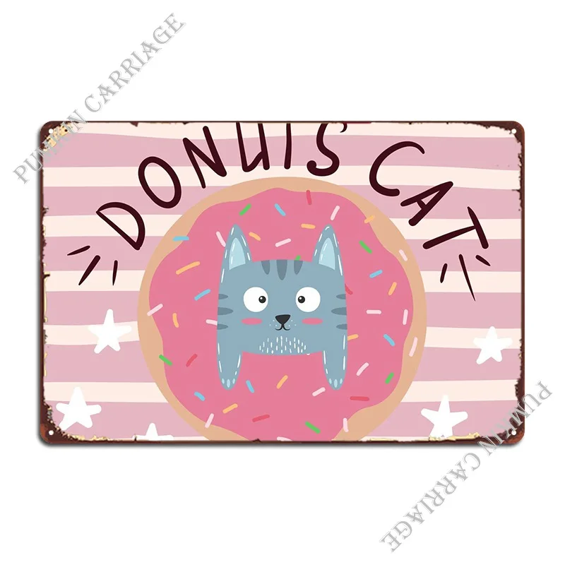 

Donut Metal Signs Party Garage Plaques Cinema Club Tin Sign Poster