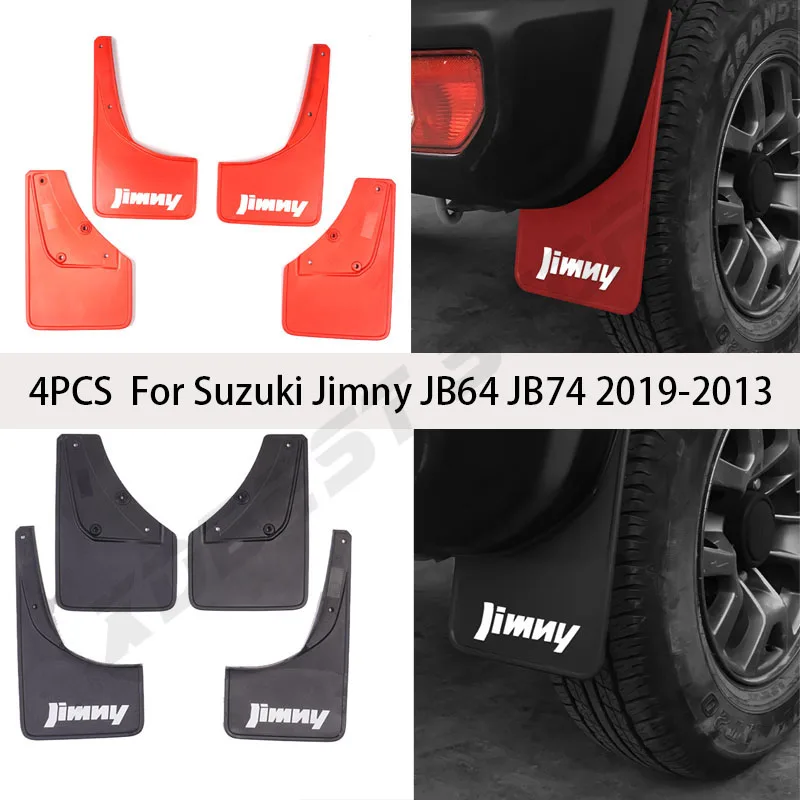 

4PCS Mudguard Fender Mud Flaps Guards Splash Mudflaps Car Accessories Mudguards Front Rear For Suzuki Jimny JB64 JB74 2019-2023