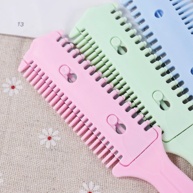 Двухсторонний нож Расческа для стрижки волос + нержавеющая сталь двустороннее