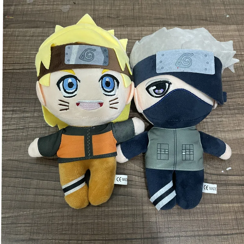 20cm Naruto Anime Plush Toys Cute Naruto Uchiha Itachi Kakashi Figure Stuffed Dolls Cartoon Keychain Pendant Kids Christmas Gift images - 6