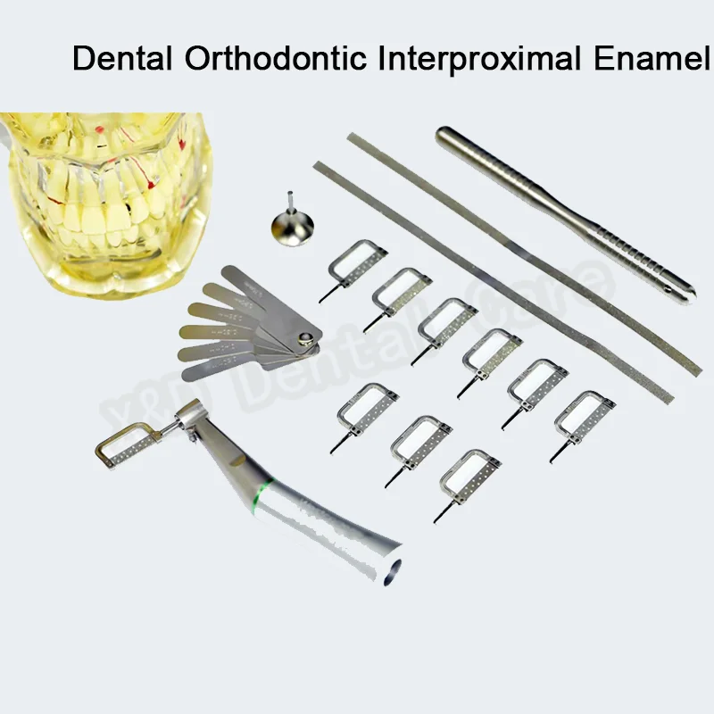 

Стоматологическая Ортодонтическая интерпроксимальная эмалевая Автоматическая полоса, инструмент для полировки и полировки, против угла, стоматология, Регулировка размера зубов