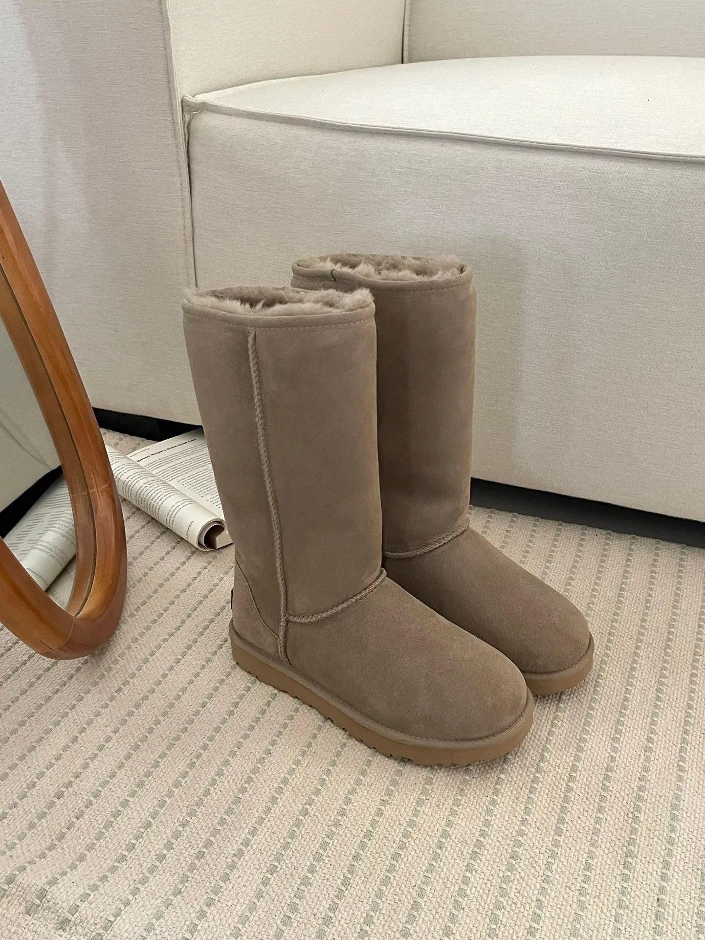 HQF UG женские зимние ботинки высшего качества из овчины длинная зимняя женская