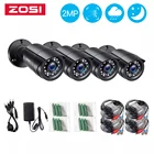 Камера видеонаблюдения ZOSI 1080P, 3,6 мм, 24 светодиода, ночное видение