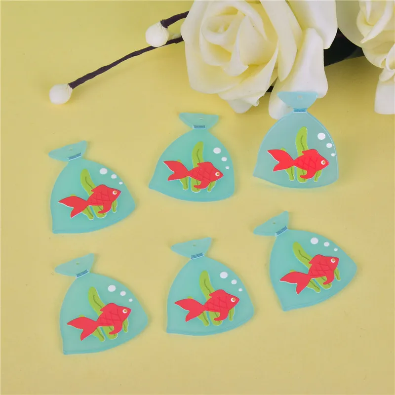 10 Подвесок в виде рыбьей сумки акриловые подвески океаническом стиле для