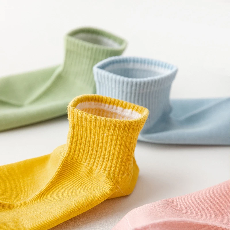 1/5pairs Candy Colors Women Short Socks Fashion Female Girls Ankle Boat Socks Invisible Sock Slippers Calcetines Women Hosiery