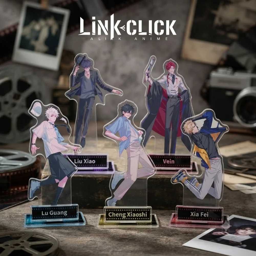 Фото Акриловая подставка Anime Link Click 15 см с фигуркой Цяо Лин Ли Тяньчэня, праздничный подарок ко Дню независимости, брелок для ключей, фигурка для студии, путешествие во времени №1