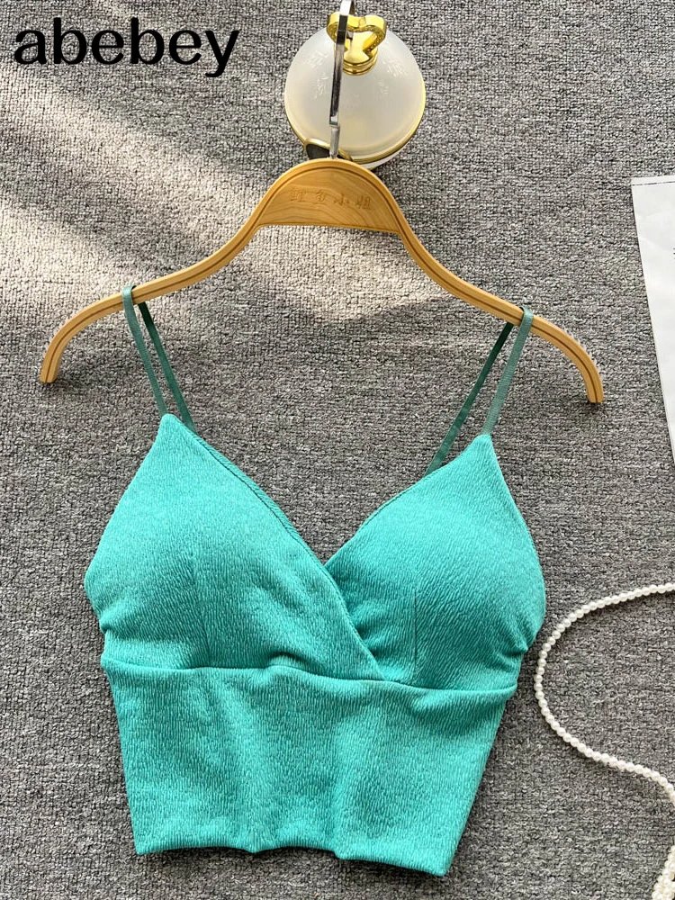 Кроп-Топ женский атласный пикантный бюстгальтер без косточек вязаный крючком