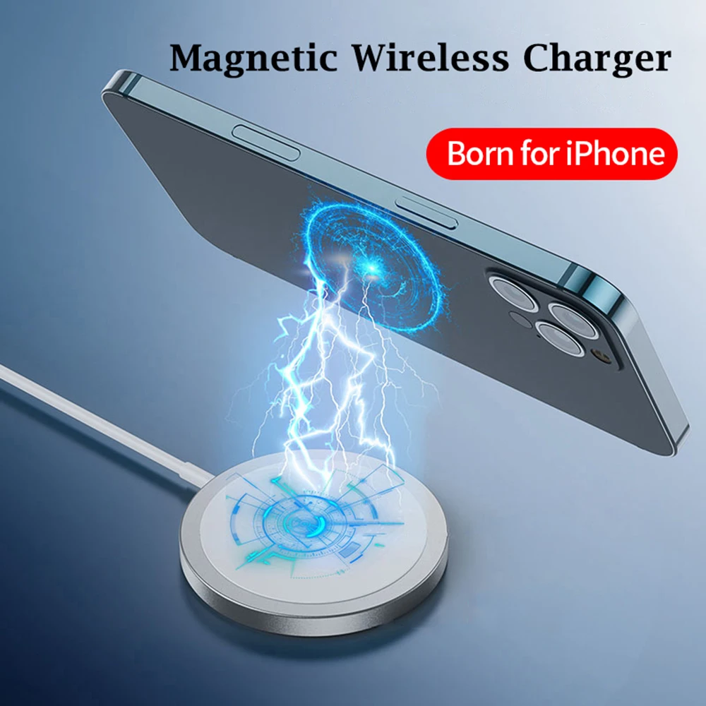 20w qi magnetic wireless charger for iphone 13pro max 13 13pro 13mini pd macsafe charging for iphone 12pro max 12 12pro 12mini free global shipping