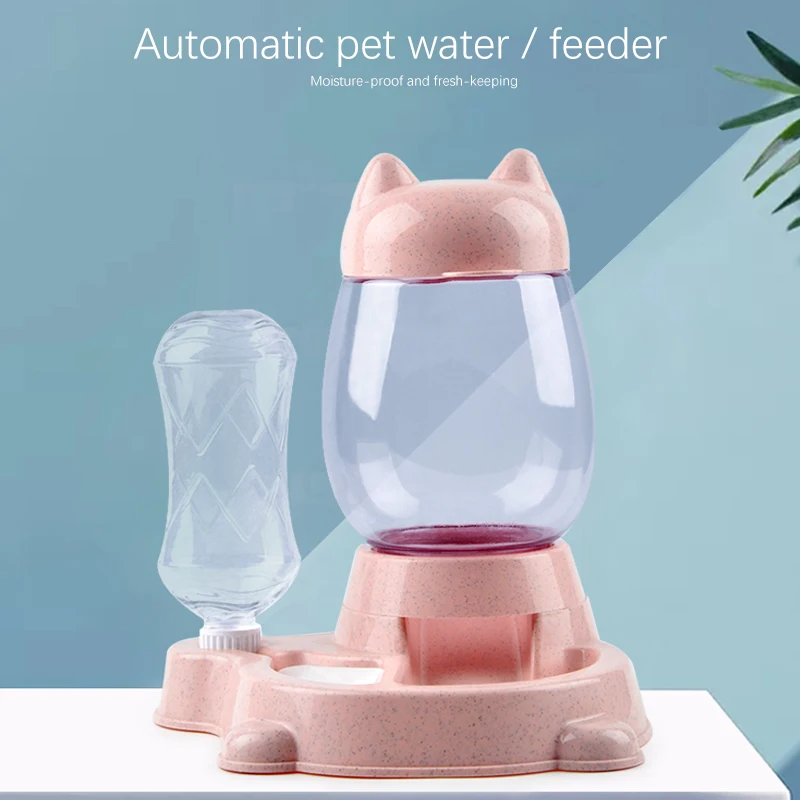 

2.2L Pet Automatic Feeder Dog cat Drinking Bowl Dog Drinking Water Feeder Cat Feeding large Capacity Dispenser Pet Cat And Dog