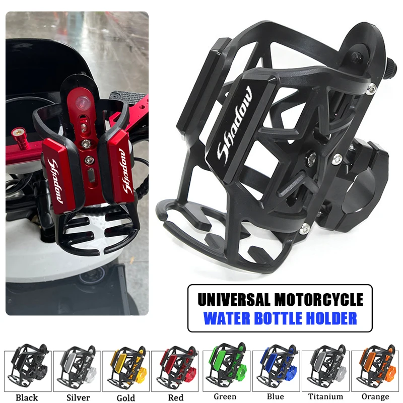

For Honda Shadow VT 400 600 750 1100 VT600 VT1300 Motorcycle Beverage Water Bottle Drink Cup Thermos Holder Stand Accessories