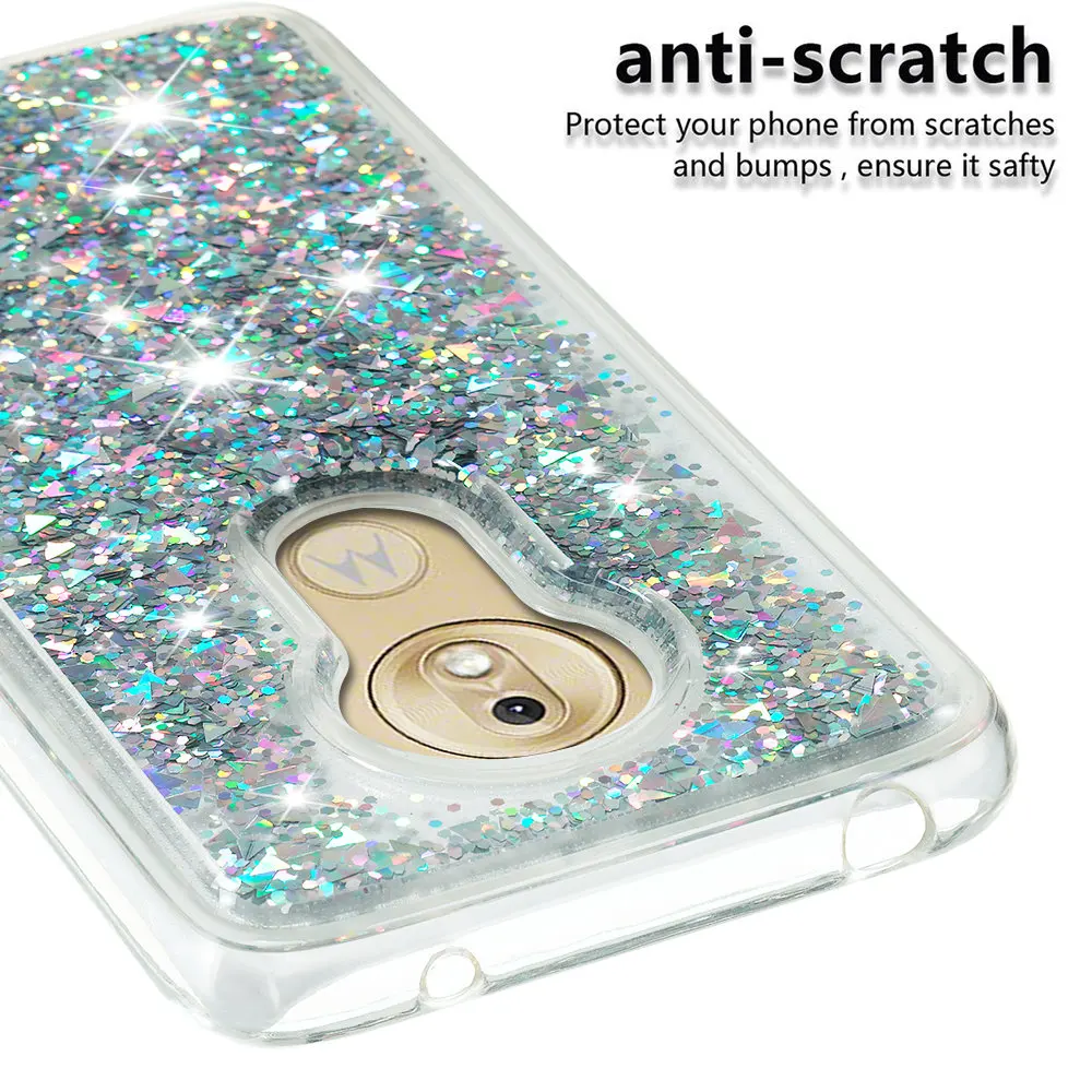 Cute Case For Motorola Moto G7 Play Glitter Dynamic Liquid Quicksand Bumper Cover XT1952 Bling Soft Silicone Fitted Phone Cases |