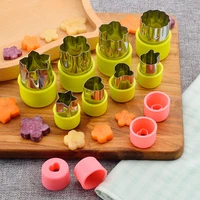 fruit cutting butterfly mold stainless steel vegetable fruit flower cutter biscuit printing mold baby food supplement tool