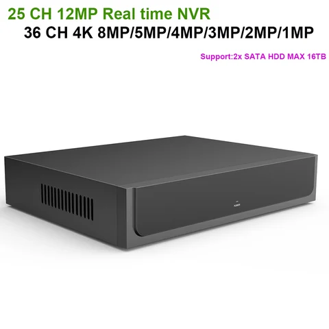 36-канальный 4K 8MP 25-канальный 12MP videolink NVR p2p onvif 16TB HDD