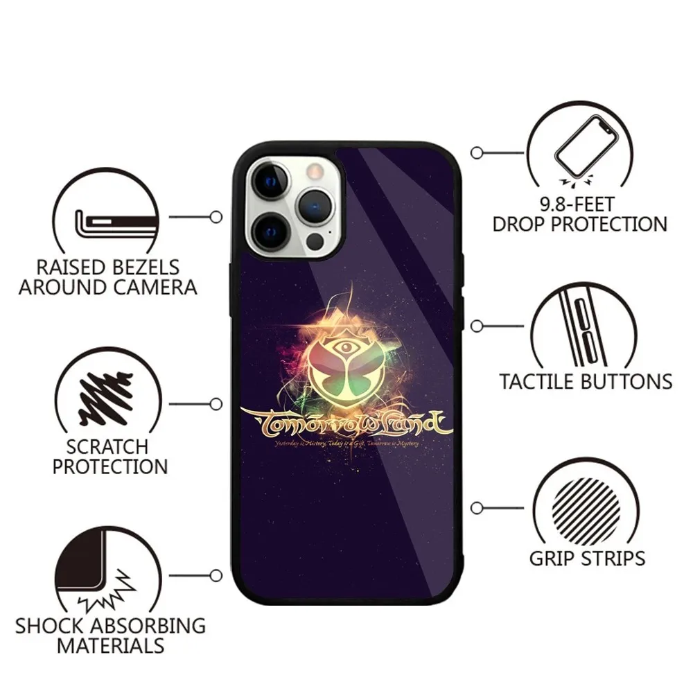 Tomorrowland Phone Case Strong Magnetic For IPhone 16 15 14 13 Pro Max Plus 11 12 Mini Magsafe Wireless Charging