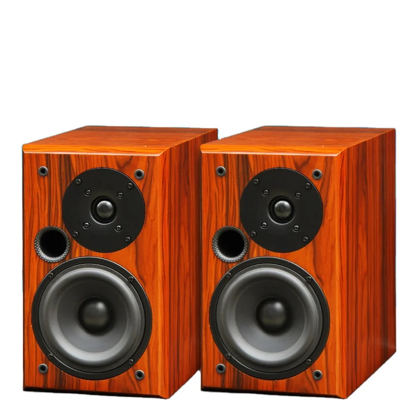 

5 Inch Surround Speaker Hifi Tweeter LoudSpeaker Woofer Desktop Wooden Passive Home Theater Audio System Sound Speaker