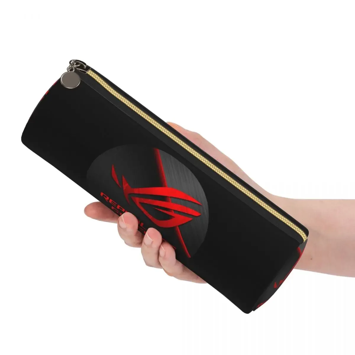 Фото Чехол-пенал Asus Rog Strix Log, держатель для ручек, цилиндрический пенал, сумка для карандашей для мальчиков и девочек, подарки №2