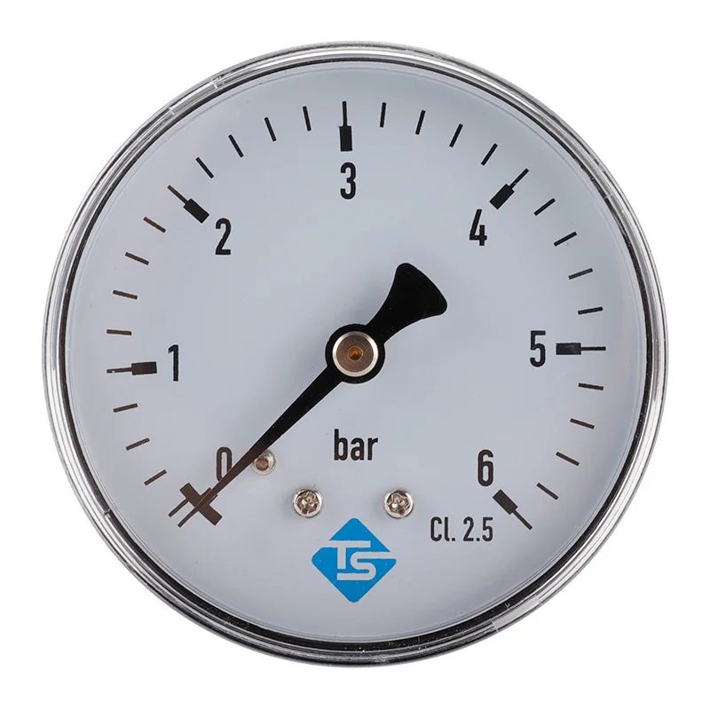 Axial Medidor de Pressão de ar Medidor de Pressão de Óleo Medidor de Pressão de Água Calibre Hidráulico 06bar 4npt 60 mm