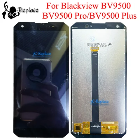 Черный ЖК-дисплей 5,7 дюйма для Blackview BV9500 BV9500 Pro BV9500 Plus, сенсорный экран, дигитайзер, сменная панель в сборе