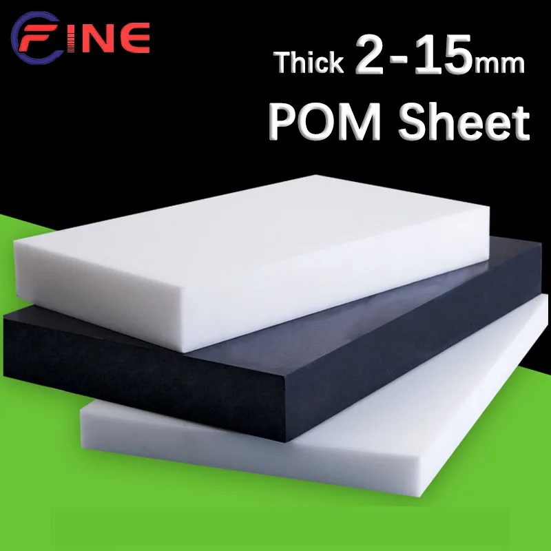 

New White Black POM Sheet Polyoxymethylene Plate CNC Engraving Cutting Model Board DIY Raw Model Materials