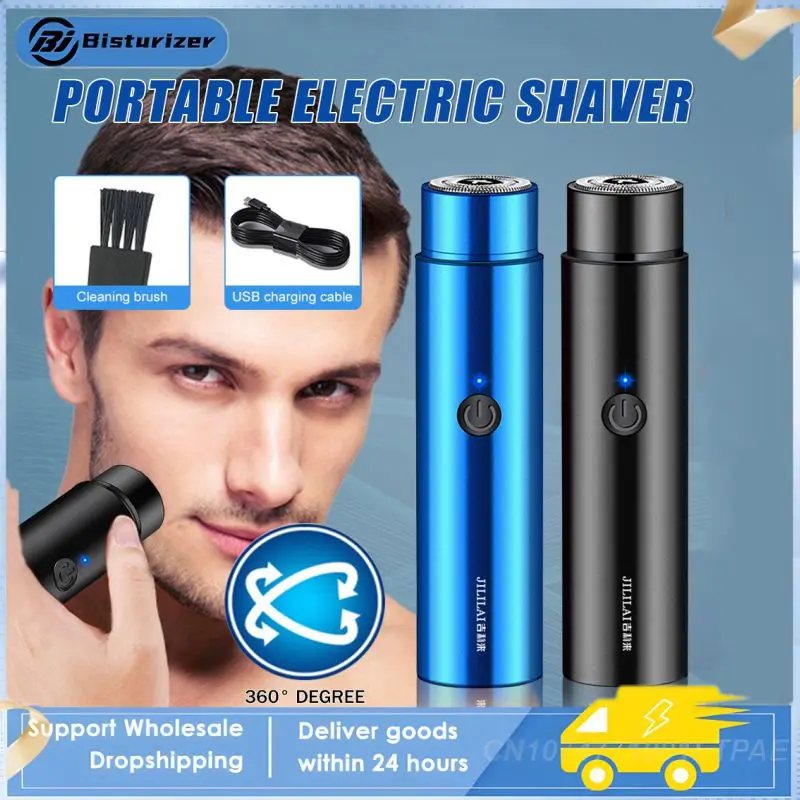 For Men Usb Rechargeable Shaving Machine Portable Travel Men's Razor Long Lasting Hair Beard Clipper For Car