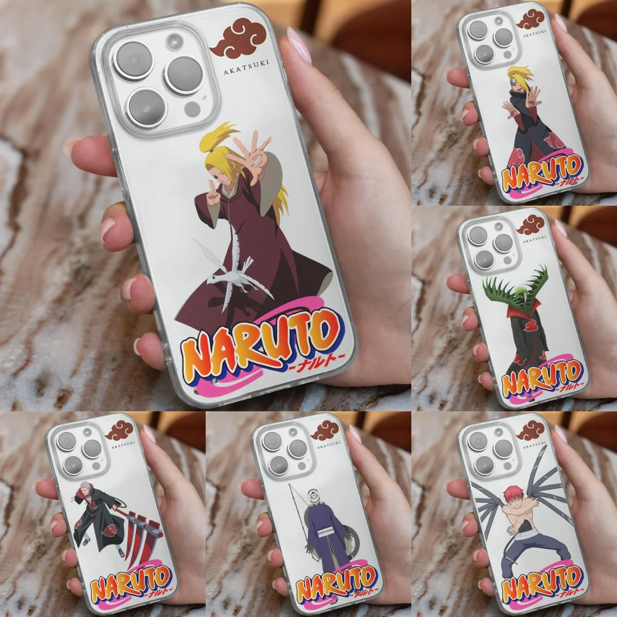 

Iphone 14 Pro Max Case Silicone Transparent Pain Itachi Anime Soft Toys 13 12 11 X XR XS 8 7Plus Akatsuki Naruto Fall Resistance