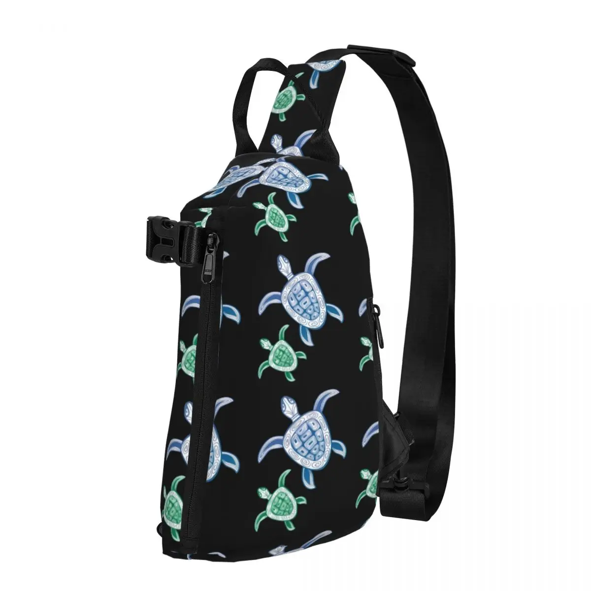 

Нагрудные сумки с Гавайскими черепашками для женщин, милые сумочки на плечо с животным принтом в стиле ретро для телефона, мотоциклетные слинг-сумки для велоспорта