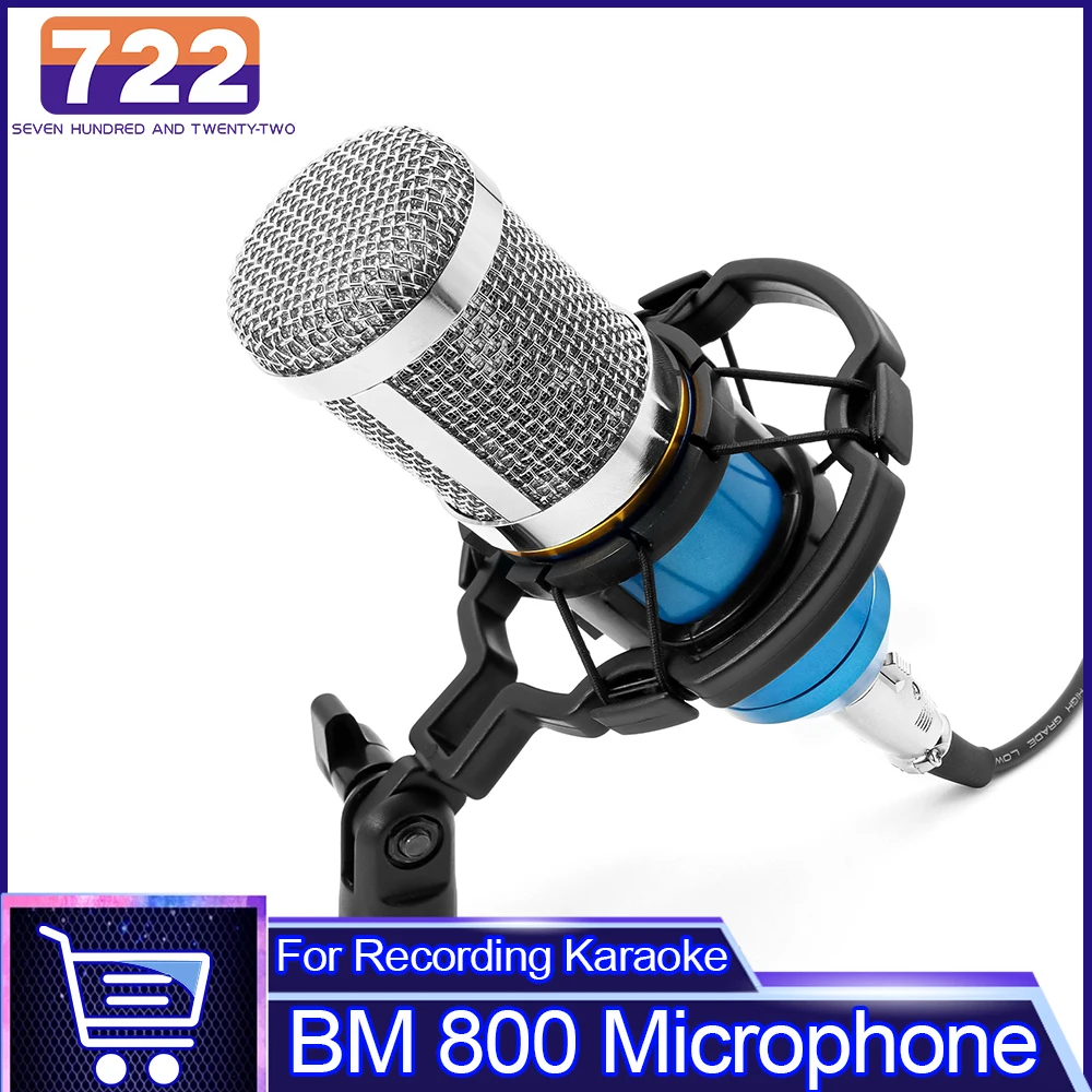 

Конденсаторный микрофон BM 800, синего цвета, 1 шт.