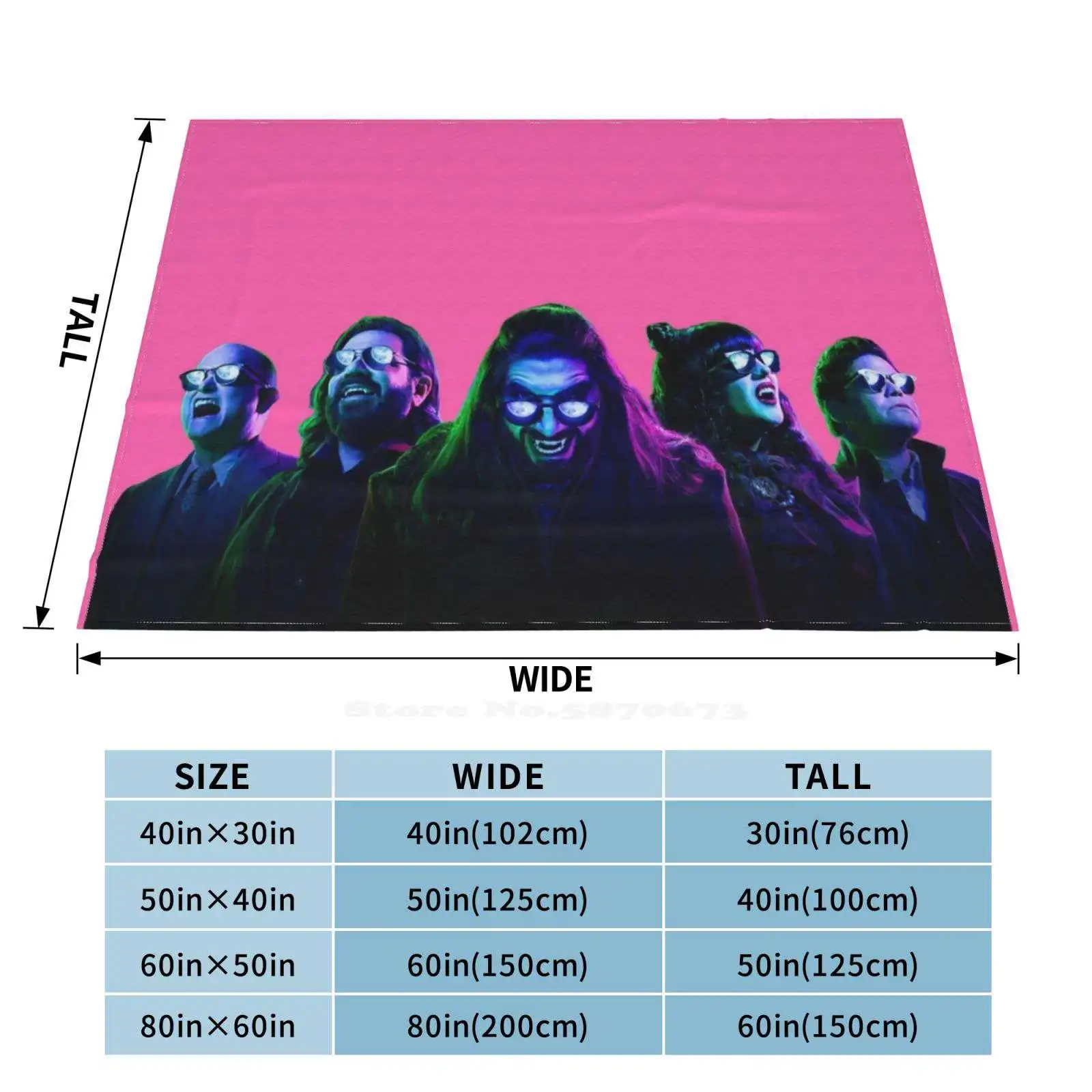 Vampire Gang-Wwdits Трендовый стиль Забавная мода Мягкое одеяло Nandor The Relentless Laszlo Cravensworth