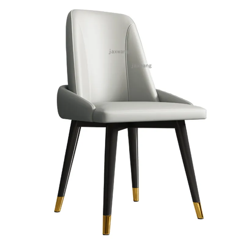 Кожаные обеденные стулья в скандинавском стиле на заказ легкое Роскошное кресло