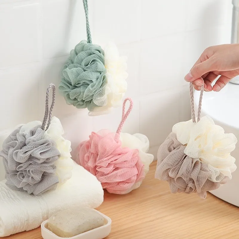 

Мягкая губка для ванны Luffa Loufa, скребок для тела, сетчатый пуф, мяч для душа, отшелушивающая губка для душа, Массажная щетка для здоровья