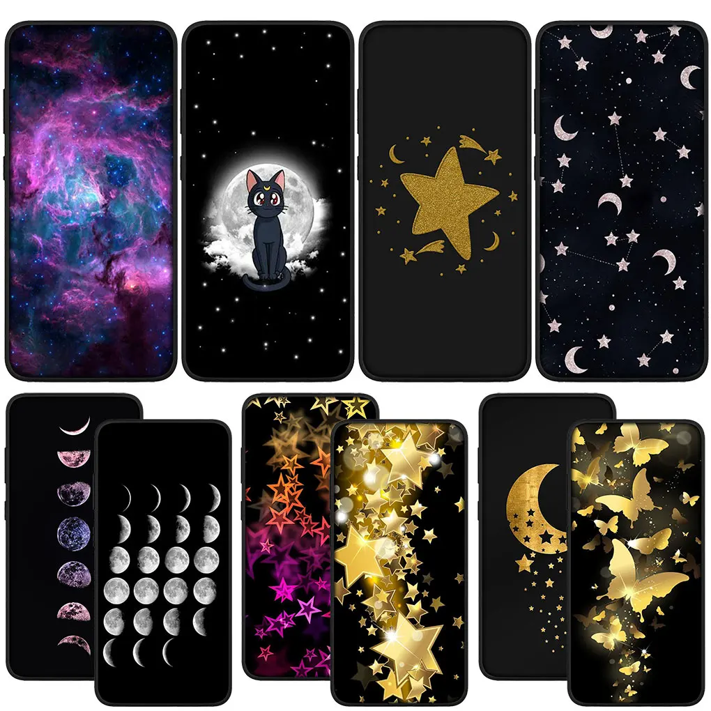 Чехол Moon Sun And Stars sky для Xiaomi Redmi Note 12 11 10 9 Pro 9S 10S 11S 9A 9C NFC 9T 10A 10C 12C мягкий чехол