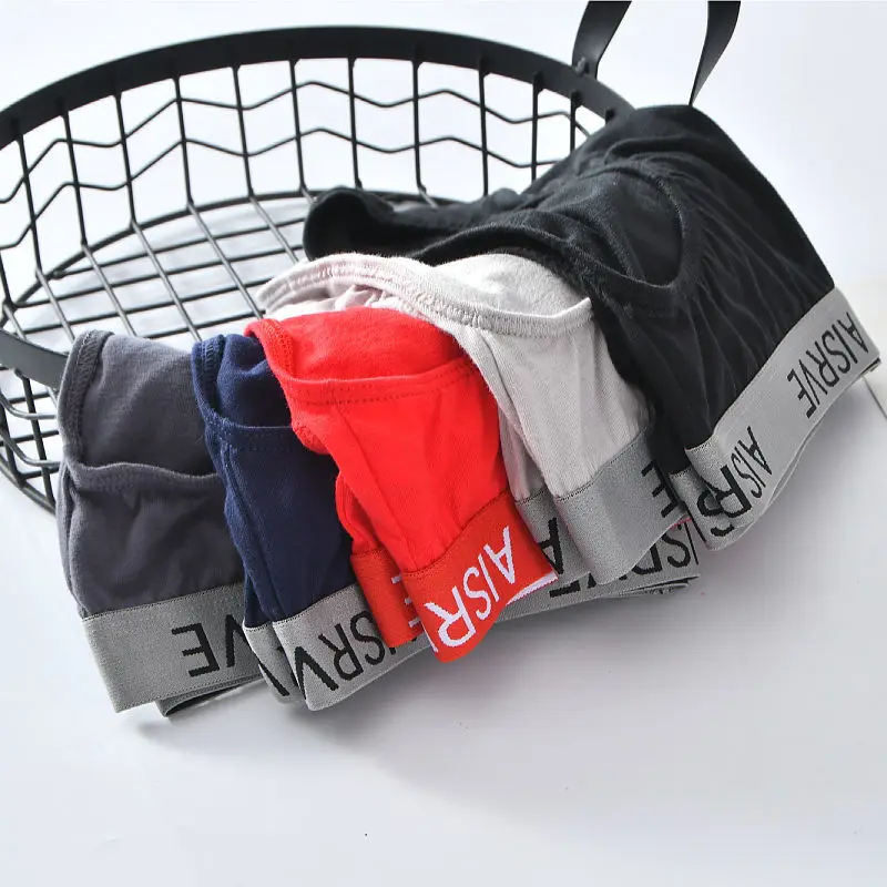 

100% Cotton Men's Underwear Briefs, Briefs, Middle Waist Youth Pants, Loose Shorts, Fattening, Fattening, Fattening Pants