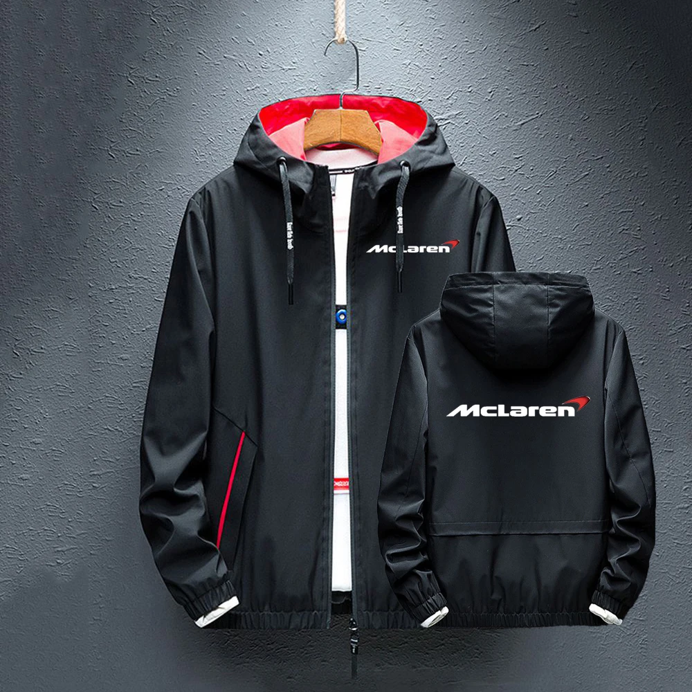 

2022 McLaren Classic Fashion Jacket Zipper Hoodies Splice Windbreaker Rainproof Man Coat Autumn Tops