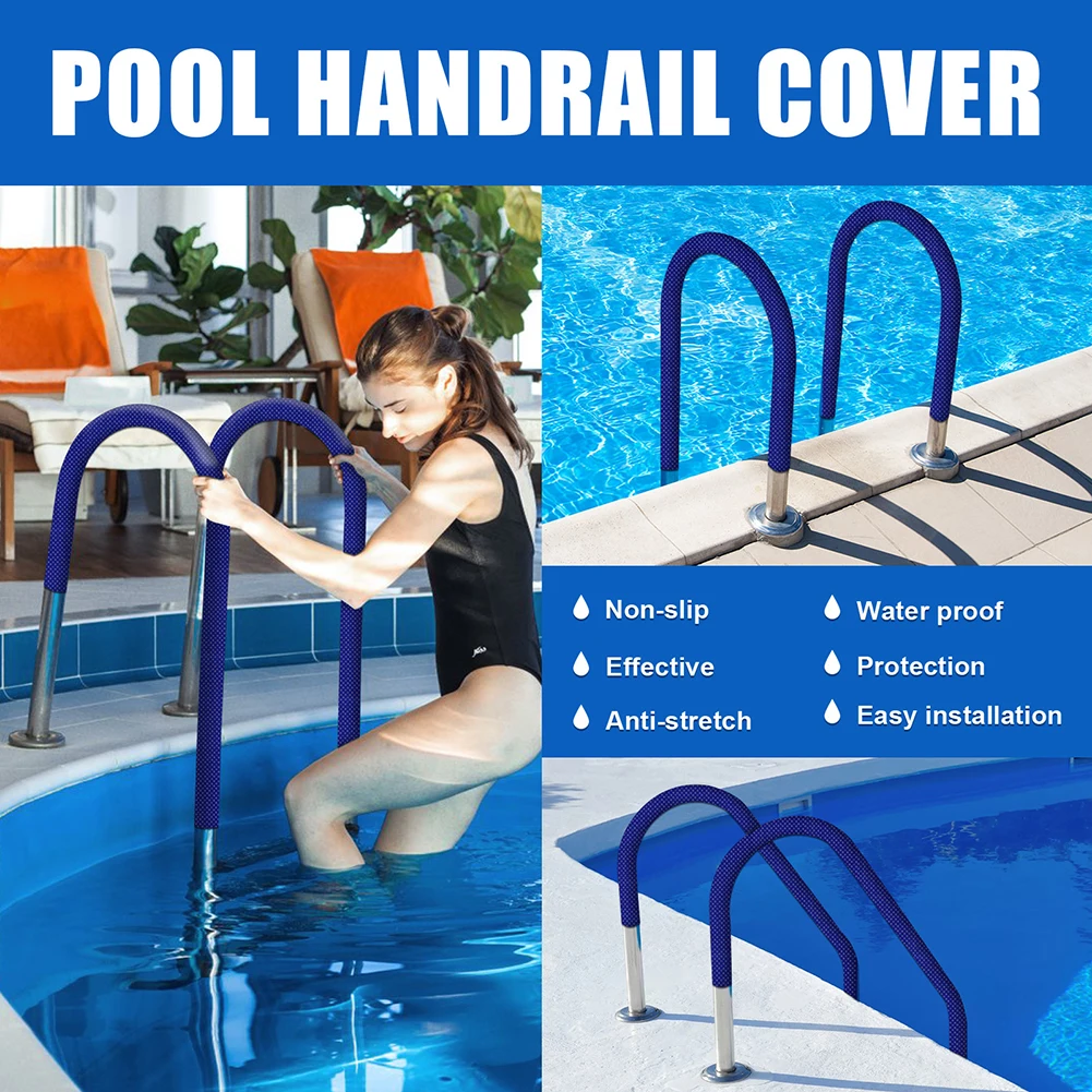 

Swimming Pool Hand Rail Cover Resistant Rail Grip Covers Swimming Pool Grab Rail Or Handrails Cover Pool Accessories