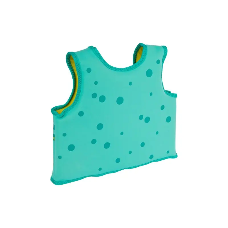 Free shipping Unisex Swim Float Vest & Goggles Set Oscar the Octopus, Green-Age 2-3 Years