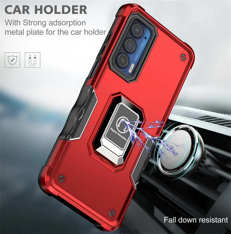 for motorola edge 20 pro case magnetic ring holder armor back cover for moto edge 20pro 20 lite 2021 kickstand phone cases free global shipping